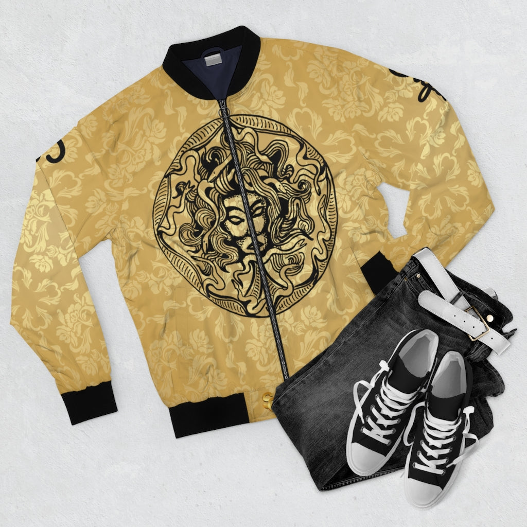 Supernova Black & Gold Bomber Jacket