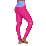 Glitter Pink Love Rainbow Festival Leggings