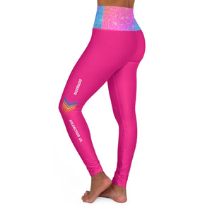 Glitter Pink Love Rainbow Festival Leggings