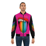 Rainbow Tongue- Bomber Jacket