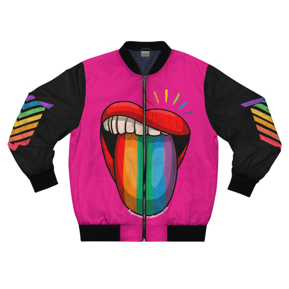 Rainbow Tongue- Bomber Jacket