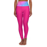 Glitter Pink Love Rainbow Festival Leggings